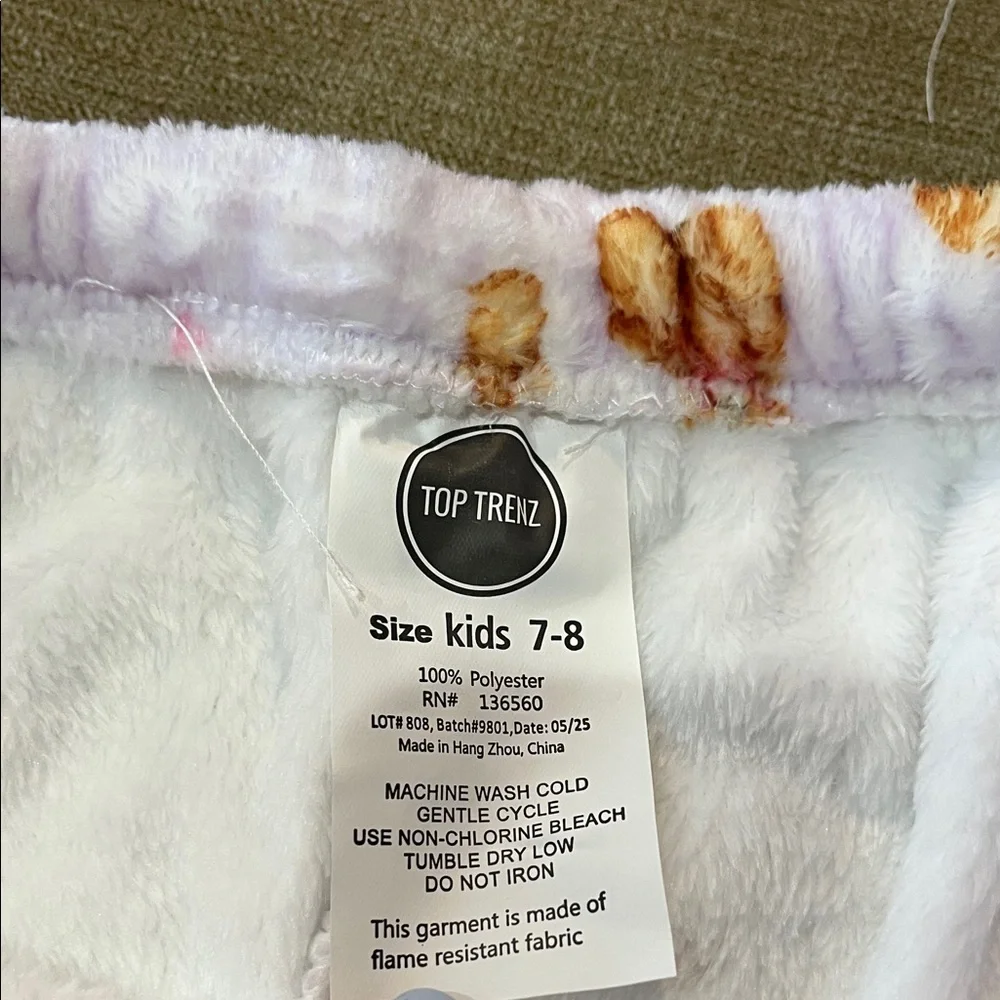 🤑3 for $12 🤑 Top Trenz Plush Teddy Bear Print Lounge Shorts - Light Pink - Picture 4 of 7